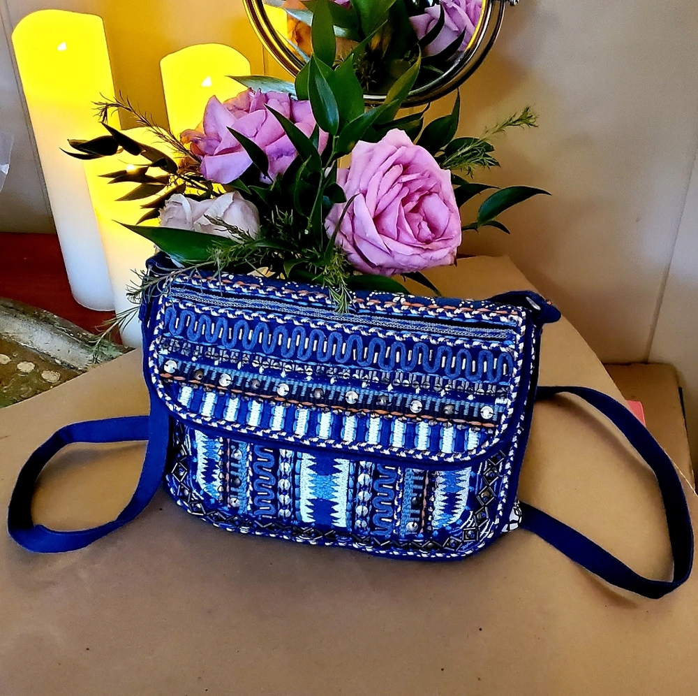 NWOT Chico's Crossbody Embroidered Purse